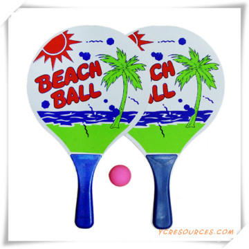 Personnaliser la raquette de plage en bois avec ballon pour Promotion (OS05001)